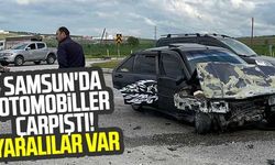 Samsun'da Otomobiller Çarpıştı! Yaralılar Var