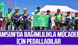 Samsun'da Geleneksel 'Yeşilay Bisiklet Turu' Düzenlendi