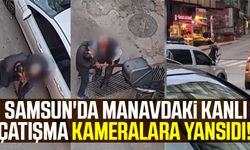 Samsun'da Manavdaki Kanlı Çatışma Kameralara Yansıdı!