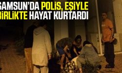 Samsun'da Kendini Balkona Astı! Polis Eşiyle Birlikte Hayat Kurtardı