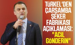 Fatih Türkel'den Çarşamba Şeker Fabrikası Açıklaması: "Acil Gönderin"
