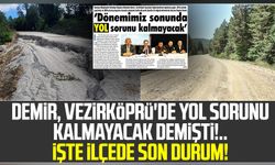 Mustafa Demir, Vezirköprü'de yol sorunu kalmayacak demişti!.. İşte ilçede son durum!