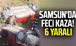 Samsun'da feci kaza! 6 Yaralı
