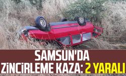 Samsun'da zincirleme kaza: 2 yaralı