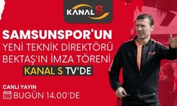 Samsunspor'un yeni Teknik Direktörü Bayram Bektaş’ın imza töreni Kanal S TV'de