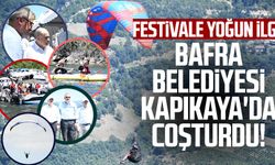 Bafra Belediyesi Kapıkaya'da coşturdu! Festivale yoğun ilgi