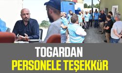 Tekkeköy Belediye Başkanı Hasan Togar'dan personele teşekkür