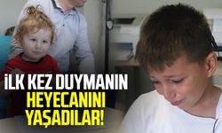 Samsun'da ilk kez duymanın heyecanını yaşadılar!