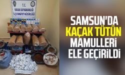 Samsun'da kaçak tütün mamulleri ele geçirildi