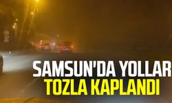 Samsun'da yollar tozla kaplandı