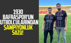 1930 Bafraspor'un futbolcularından şampiyonluk sözü!