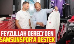 Samsun Gençlik ve Spor İl Müdürü Feyzullah Dereci'den Samsunspor'a destek 