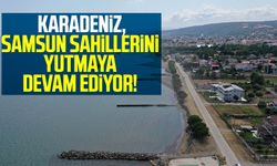 Samsun haber: Karadeniz, Samsun sahillerini yutmaya devam ediyor!