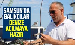 Samsun'da balıkçılar denize açılmaya hazır