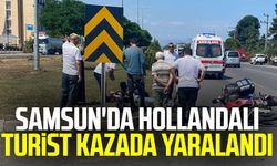 Samsun haber| Samsun'da Hollandalı turist kazada yaralandı
