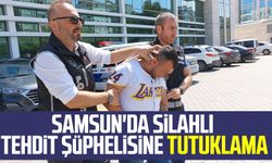 Samsun'da silahlı tehdit şüphelisine tutuklama