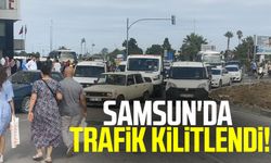 Samsun haber | Samsun'da trafik kilitlendi!