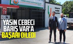 Samsun haberleri | Tarım Kredi Kooperatifleri Samsun Bölge Müdürü Yasin Cebeci Barış Var'a başarı diledi