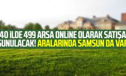 40 ilde 499 arsa online olarak satışa sunulacak! Aralarında Samsun da var