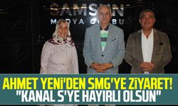 Ahmet Yeni'den SMG'ye ziyaret! "Kanal S'ye hayırlı olsun"