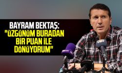 Yılport Samsunspor Teknik Direktörü Bayram Bektaş: "Üzgünüm buradan bir puan ile dönüyorum"