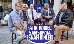 CHP Samsun İl Başkanı Fatih Türkel, Samsun'da esnafı dinledi