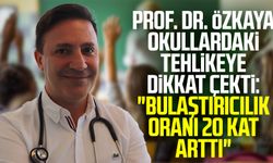 Prof. Dr. Şevket Özkaya okullardaki tehlikeye dikkat çekti: "Bulaştırıcılık oranı 20 kat arttı"