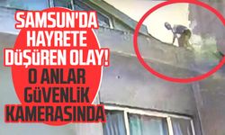 Samsun'da hayrete düşüren olay! O anlar güvenlik kamerasında