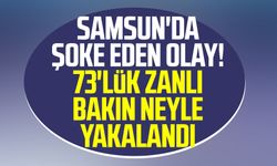 Samsun'da şoke eden olay! 73'lük zanlı bakın neyle yakalandı