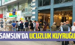 Samsun'da ucuzluk kuyruğu