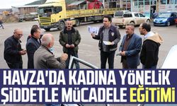 Havza'da kadına yönelik şiddetle mücadele eğitimi