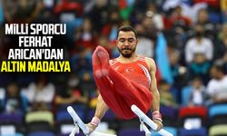 Milli sporcu Ferhat Arıcan'dan altın madalya