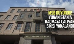 MSB duyurdu! Yunanistan'a kaçmaya çalışan 5 kişi yakalandı