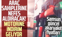 Araç sahipleri nefes alacak! Motorine indirim geliyor (Samsun güncel akaryakıt fiyatları)