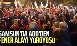 Samsun'da ADD'den fener alayı yürüyüşü