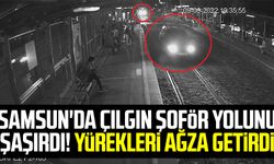 Samsun'da çılgın şoför yolunu şaşırdı! Yürekleri ağza getirdi