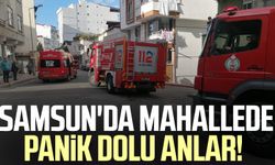 Samsun'da mahallede panik dolu anlar!