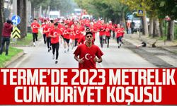 Terme’de 2023 metrelik Cumhuriyet koşusu