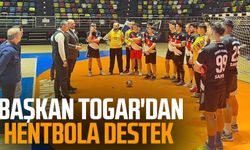 Tekkeköy Belediye Başkanı Hasan Togar'dan hentbola destek 