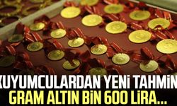 Kuyumculardan yeni tahmin: Gram altın bin 600 lira...