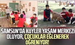 Samsun'da köyler yaşam merkezi oluyor, çocuklar eğlenerek öğreniyor!