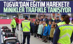 TÜGVA'dan eğitim hareketi! Samsun'da minikler trafikle tanışıyor