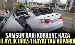 Samsun'daki korkunç kaza 20 aylık Uras'ı hayattan kopardı!