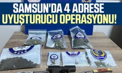 Samsun'da 4 adrese uyuşturucu operasyonu!