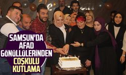 Samsun'da AFAD gönüllülerinden renkli kutlama