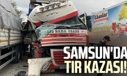 Samsun'da TIR kazası!