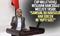 CHP Milletvekili Neslihan Hancıoğlu Meclis'e taşıdı: "Samsun, bu haksızlığı hak edecek ne yaptı size?”