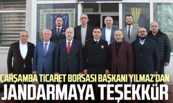 Çarşamba Ticaret Borsası Başkanı Kazım Yılmaz’dan jandarmaya teşekkür