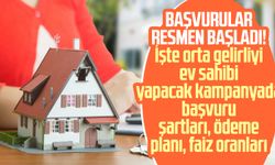 Başvurular resmen başladı! İşte orta gelirliyi ev sahibi yapacak kampanyada başvuru şartları, ödeme planı, faiz oranları