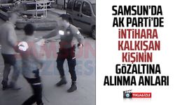 Samsun'da AK Parti'de intihara kalkıştı! İşte gözaltına alınma anları